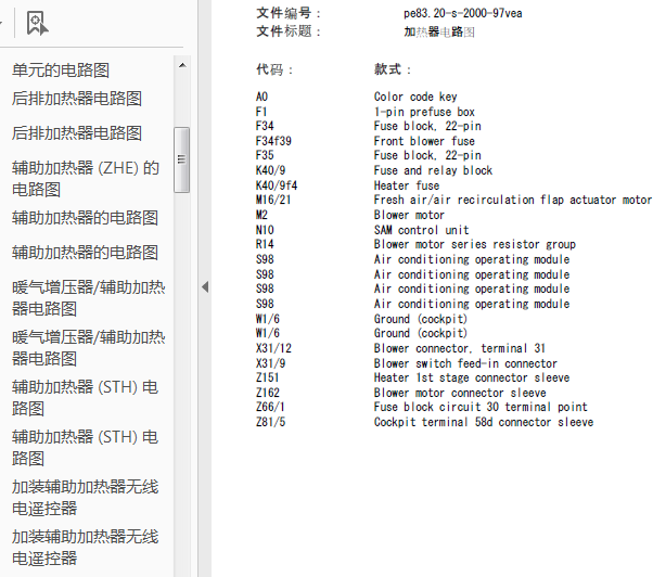 07年奔驰唯雅诺空调维修资料