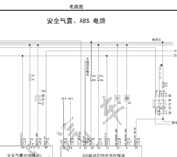 长城哈弗M2  ABS电路图