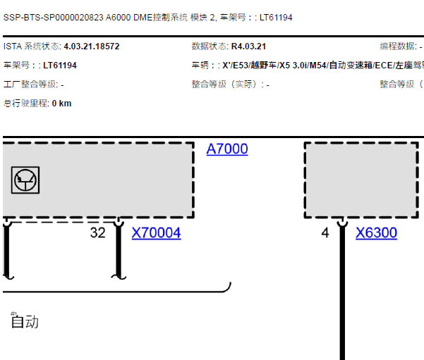2005年宝马X5 OBD通讯电路图