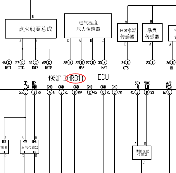 4RB1发动机电路图