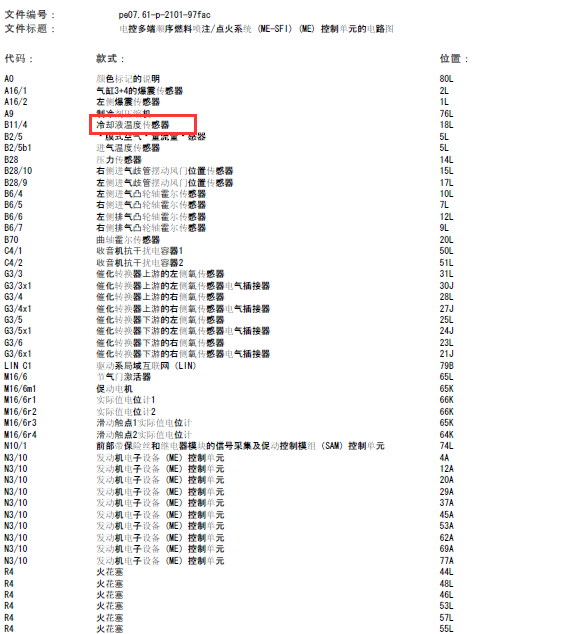 12年奔驰GLK300发动机线路图