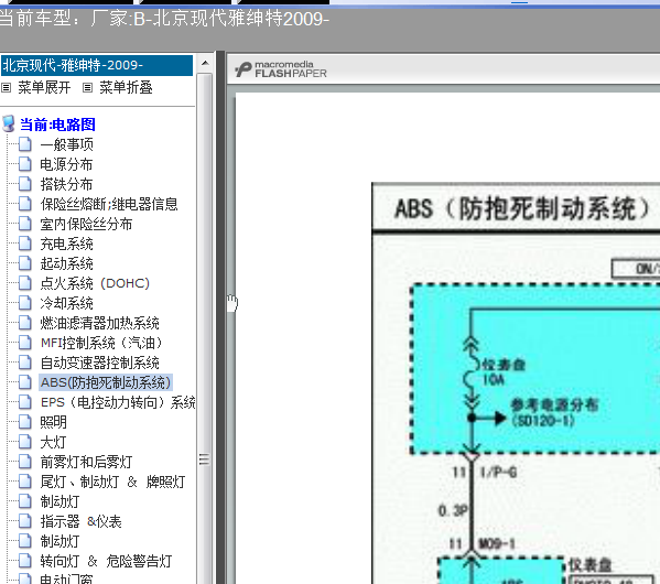 09年雅绅特ABS电路图