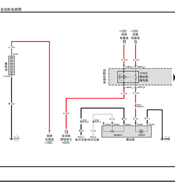 17年传祺GA8发动机线路图