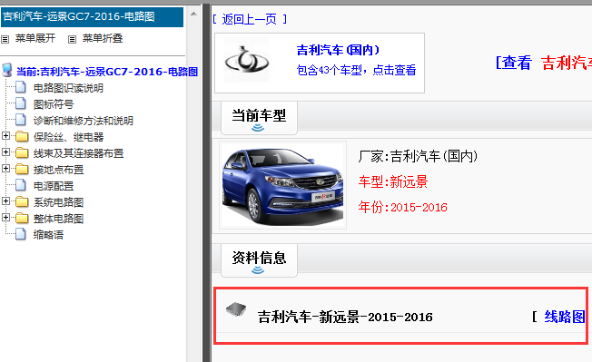 2016年吉利远景电路图