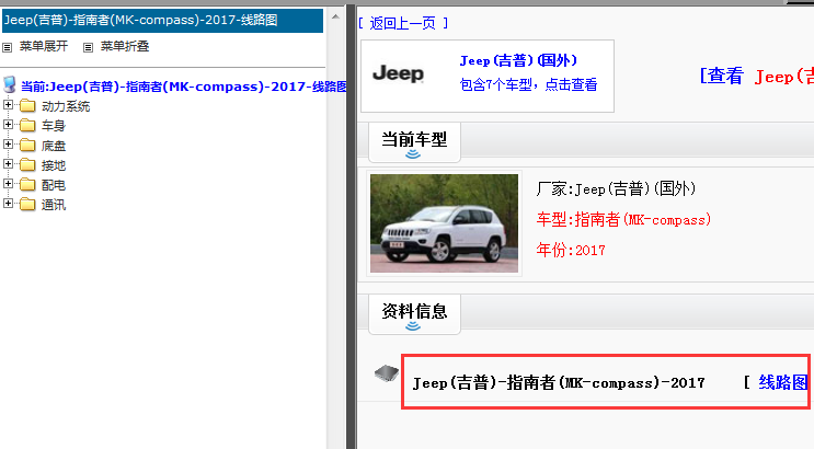 2017年吉普指南者电路图