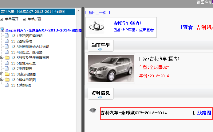 2013-2014年吉利全球鹰GX7电路图