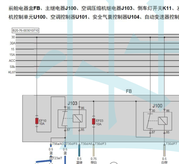 2016年BJ20发动机电路图