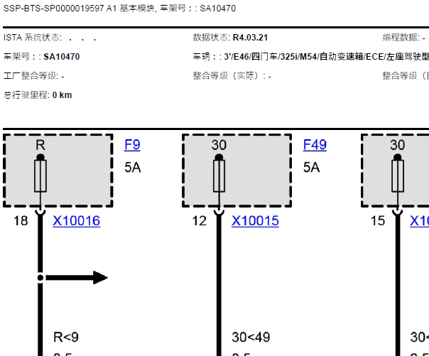 2004年宝马325i 基本模块控制单元电路图