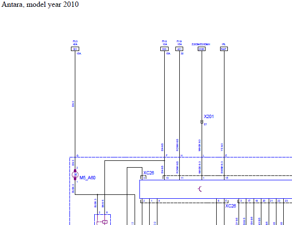 2010年欧宝安德拉空调电路图