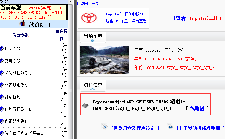 1996-2001年丰田霸道电路图