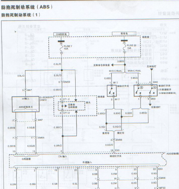 06年瑞风ABS线路图