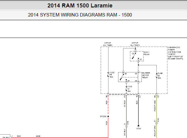 14年RAM1500全车线路图