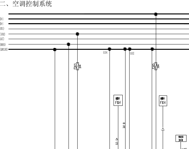 奇瑞瑞虎空调电路图