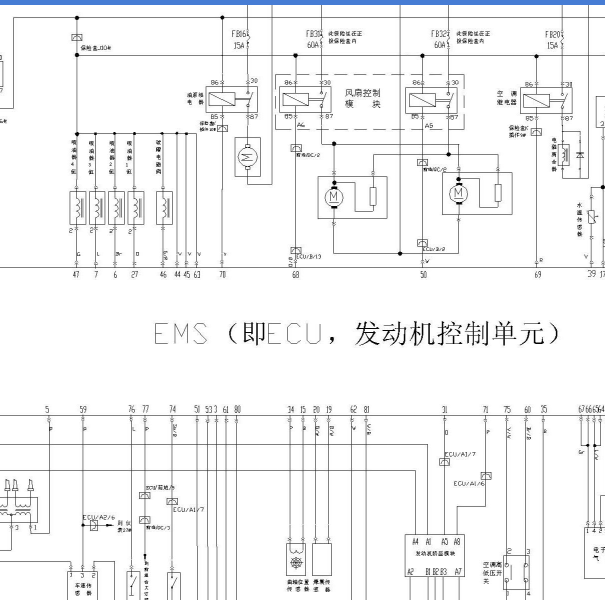 瑞虎SQR484F发动机线路图