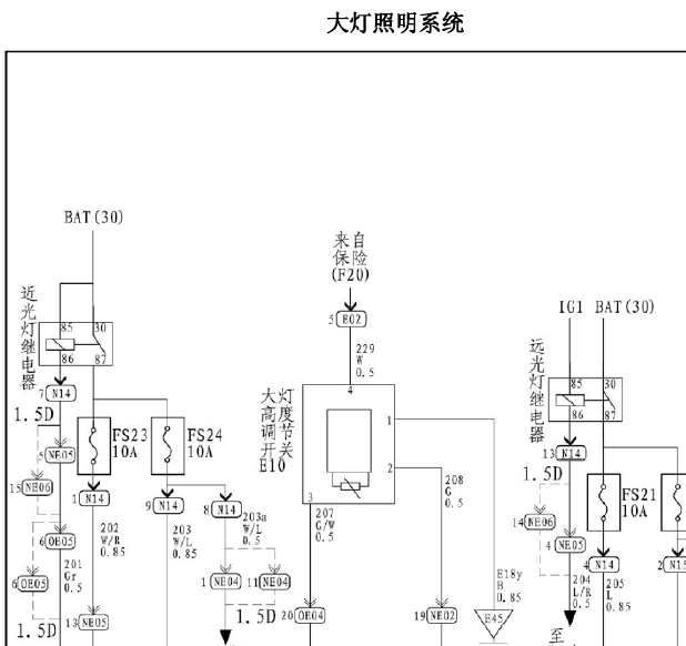 13年华泰路盛灯光电路图