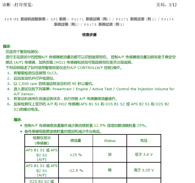 06年凌志IS300故障码检修