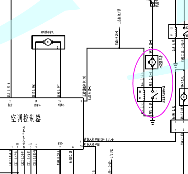 猎豹黑金刚风扇电路图