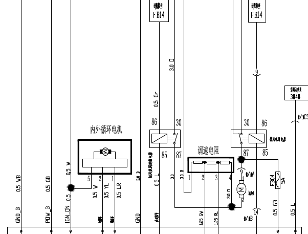 2010年奇瑞瑞虎空调电路图