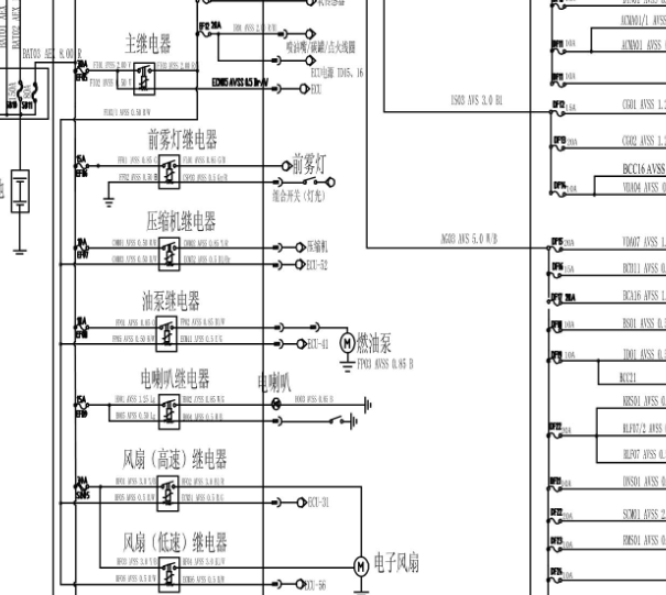 16年长安CX70电路图
