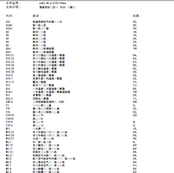 12年奔驰GL450空调线路图