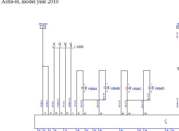 2010年欧宝雅特发动机电路图