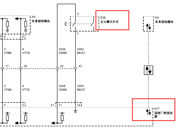 2010年雪佛兰科鲁兹智能钥匙电路图