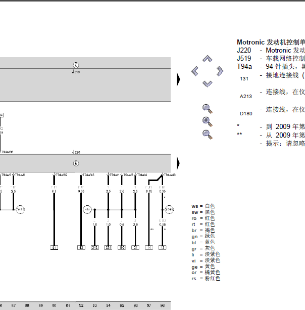 07年明锐发动机线路图