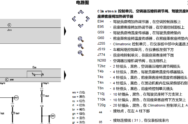 2007年斯柯达明锐空调电路图