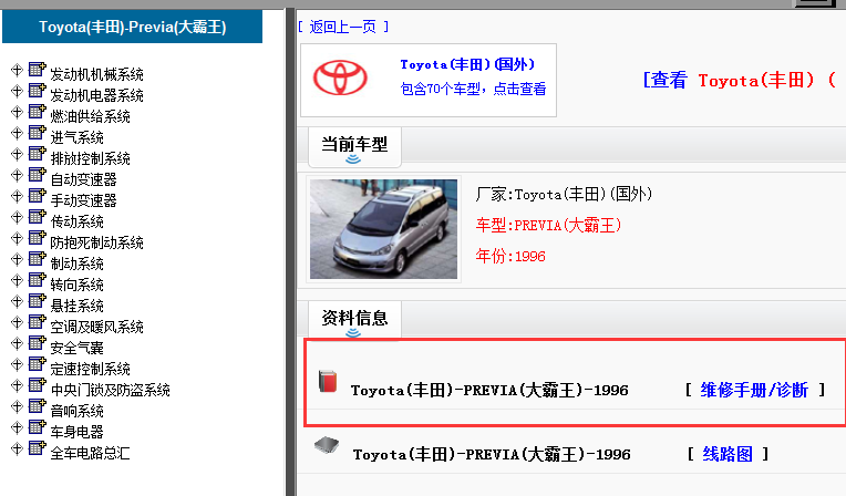 1996年丰田大霸王维修手册