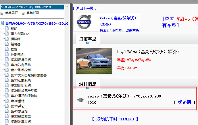 沃尔沃V70、xc70、s80电路图