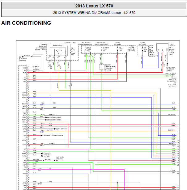 13年LX570全车线路图