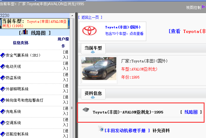 1995年丰田亚洲龙电路图