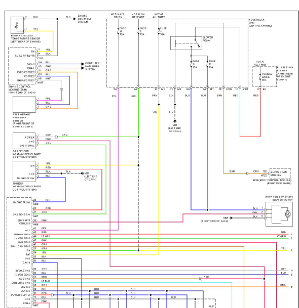 10年EX35全车线路图