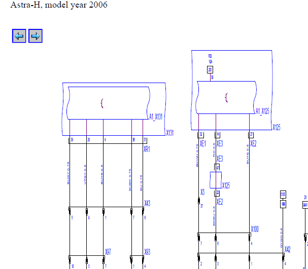 2006年欧宝雅特门锁电路图