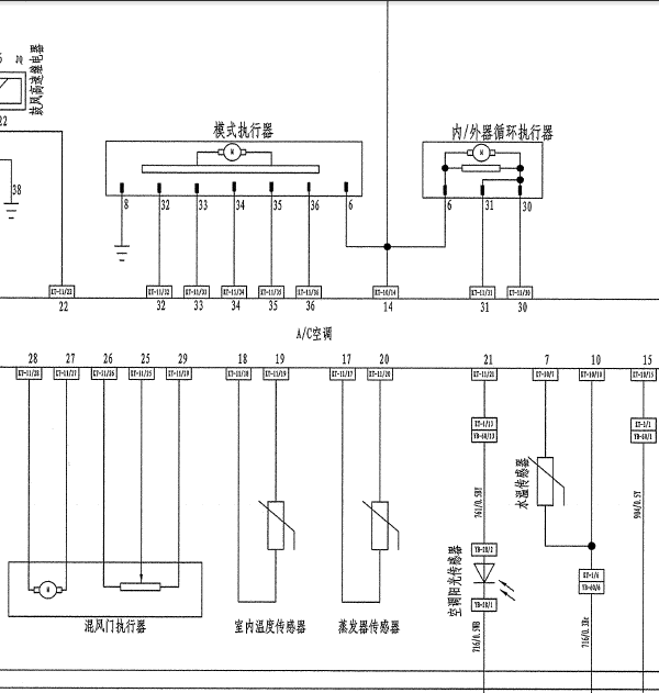10年吉利海景空调线路图