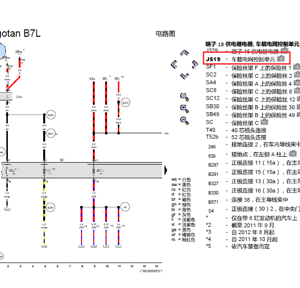 12年迈腾车载网络线路图