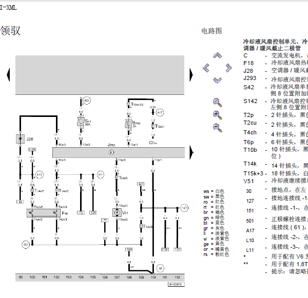 06年帕萨特风扇线路图