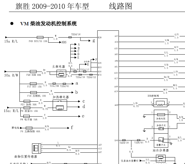 黄海493柴油发动机电路图