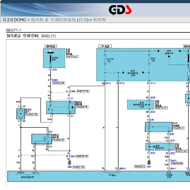 08年狮跑空调线路图