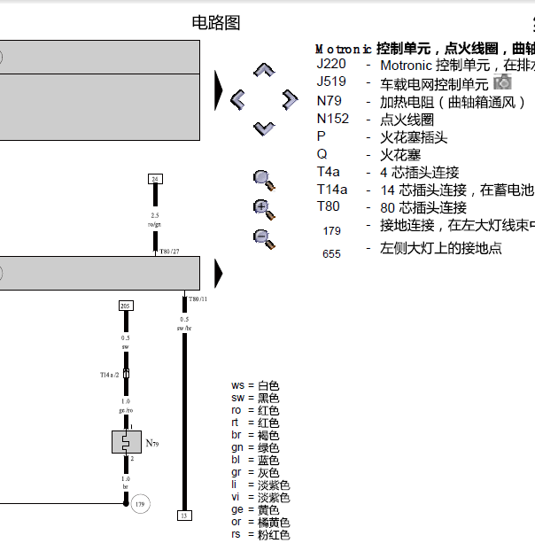 大众BJZ发动机线路图