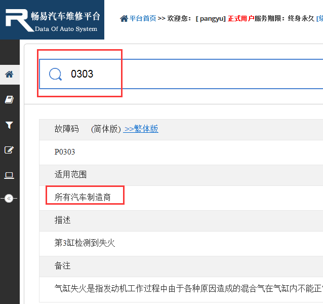 0303故障码解析