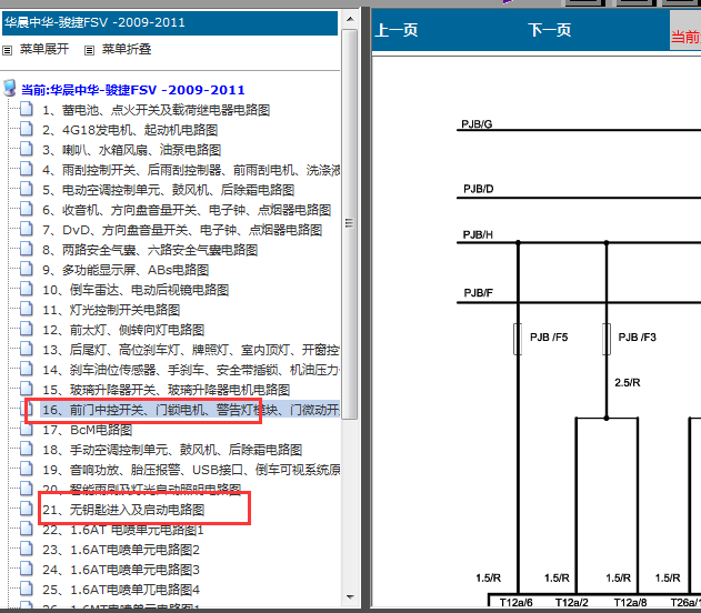 09年中华骏捷中控电路图