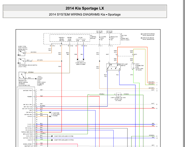 2014年起亚智跑ABS电路图