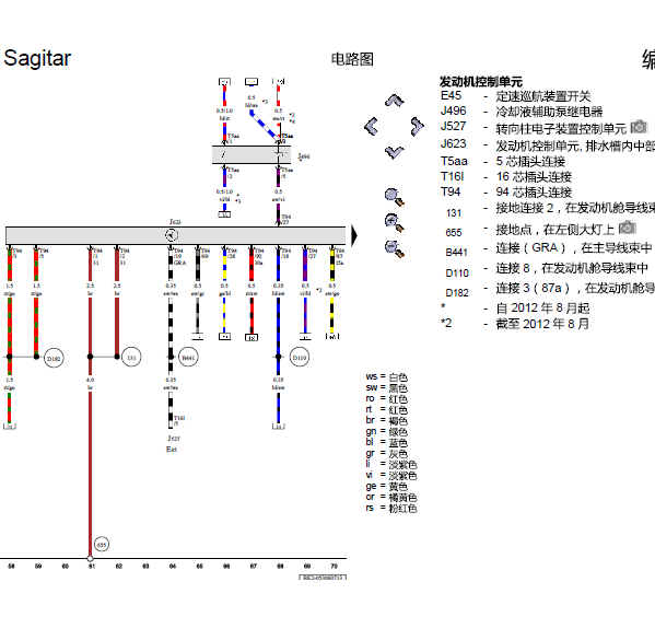 10年速腾发动机线路图