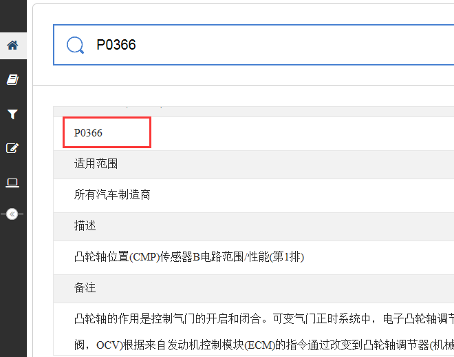 OBD故障码资料