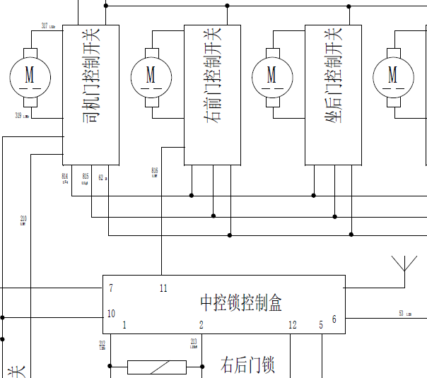 福田萨普车门电路图