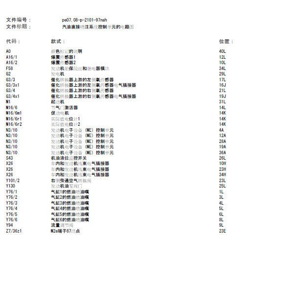 14年奔驰GL450发动机线路图