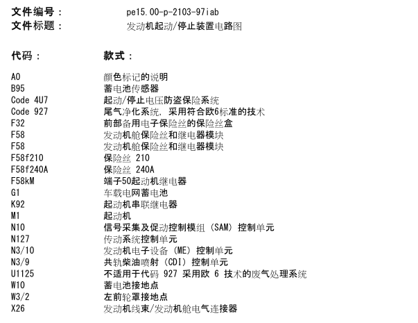 13年奔驰B200起停系统电路图