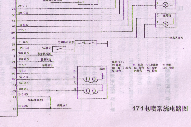 474发动机电路图
