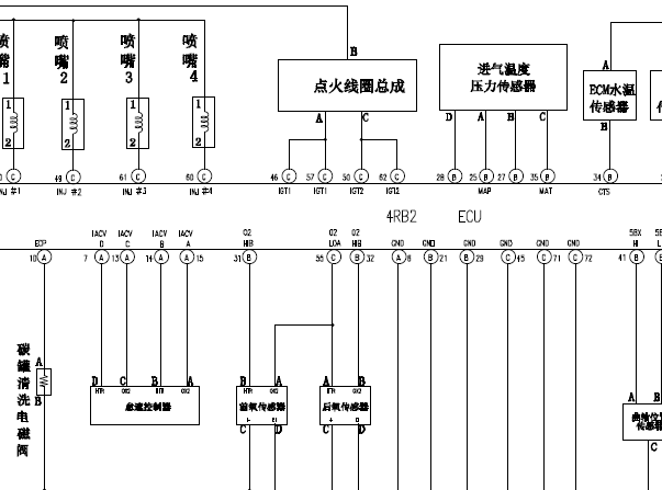 金杯4RB2发动机电路图